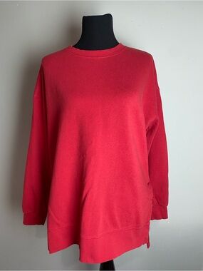 Old Navy Bright Red Crewneck Sweatshirt